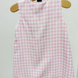 Addison A-Line Dress - Pink Gingham