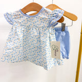 Bonnie Blue Floral Set
