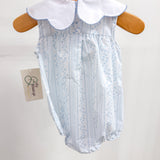 Aria Blue Scalloped Bubble