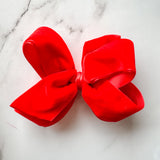 Medium Classic Velvet Red Bow