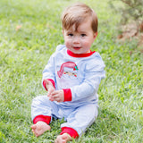 Ho Ho Ho Blue Romper