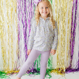 Mardi Gras Bow Pullover Set