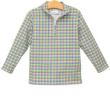 Mardi Gras Plaid Pullover
