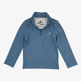 Beau Quarter Zip Lake Blue (Velvet Fawn)