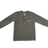 Boys Deer Henley Shirt
