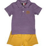 Purple Tiger Boys Short Set
