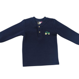 Boys Tractor Henley Shirt