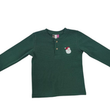 Boys Santa Henley Shirt