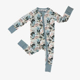 Bamboo Zipper Pajama Mallard Sky (Velvet Fawn)
