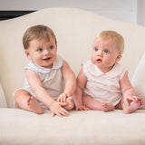 Raleigh Light Pink Swiss Dot Diaper Set