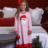 Santa Face Pink Gingham Dress