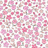 Charlotte Pink Floral Embroidered Heart Scallop Collar Bubble