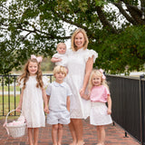 Olive White Eyelet Bubble