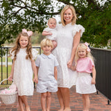 Hallie White Eyelet Dress