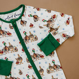 Bamboo Zipper Merry Mallards (Velvet Fawn)