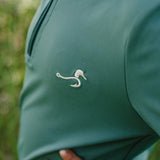 Beau Quarter Zip Mallard Green (Velvet Fawn)