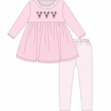 Run Run Rudolph Ruffle Pant Set