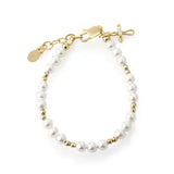 Mae Pearl Cross Bracelet