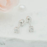 Sterling Silver Clear CZ Earrings