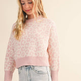 Pink Leopard Sweater