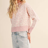 Pink Leopard Sweater