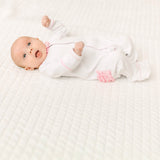 Evelyn's Classic Embroidered Ruffle Footie