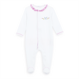 Evelyn's Classic Embroidered Ruffle Footie