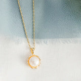 Scalloped Pearl Necklace