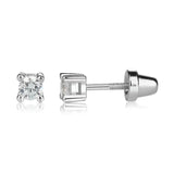 Sterling Silver Clear CZ Earrings