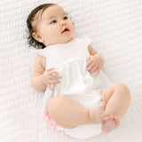Gator Applique Ruffle Bubble Pink