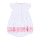 Gator Applique Ruffle Bubble Pink