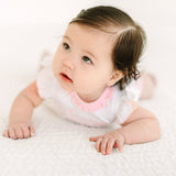 Gator Applique Ruffle Bubble Pink