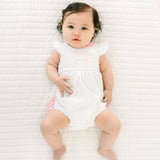 Gator Applique Ruffle Bubble Pink