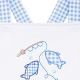 Gone Fishing Applique Criss-Cross Bubble