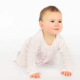 Pink Love Lines Pointelle Footie