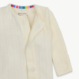 Tofu Love Lines Pointelle Footie