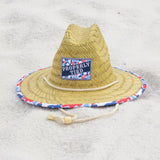 Boys Cabo Straw Hat Americana Camo