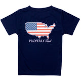 Boys Performance Tee SS Old Glory River Blue