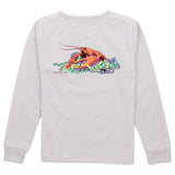 Boys Mardi Crawfish LS Ice Grey