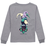 Boys Mardi Gras Mallard LS Battleship Grey