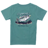 Boys Set The Hook SS Marine Green