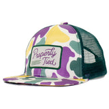 Boys Sportsman Trucker Hat Mardi Gras Camo