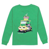 Boys Mardi Cart LS Crop Green