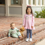 Dog Ruffle Pants Set