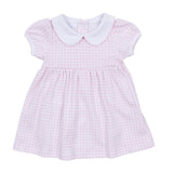 Peek-A-Boo Wishes Collared Dress Pink