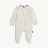 Pin Dot Cream Modal Magnetic Footie