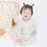 Pin Dot Cream Modal Magnetic Footie