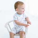 Magnolia Baby Precious Lil' Sluggers Short Pajamas – Light Blue