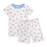 Magnolia Baby Precious Lil' Sluggers Short Pajamas – Light Blue