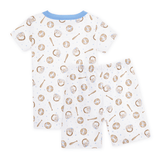 Magnolia Baby Precious Lil' Sluggers Short Pajamas – Light Blue
